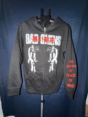 Bad Omens Graphic Zip-Up Hoodie Black Size M